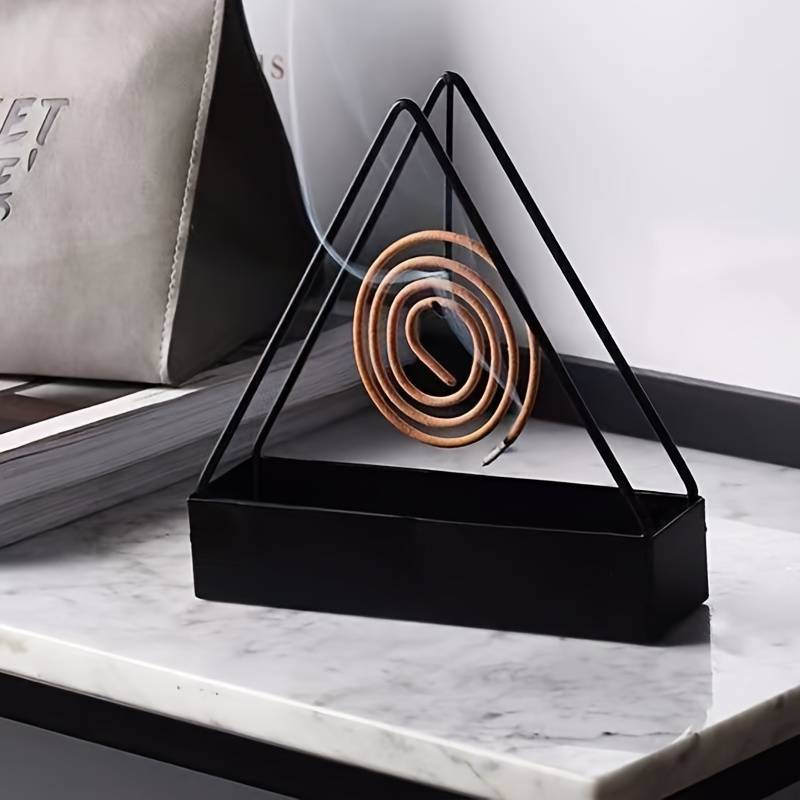 1Pc Heavy Premium Quality Powder Coated Mosquito Coil Holder Durable Stylish Safe And Long Lasting (Random Color)